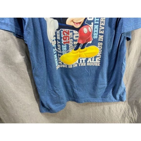 Mickey 1928 Disney Shirt Adult XL Blue Short Sleeve Pullover Tee‎ Mens. - Picture 3 of 9
